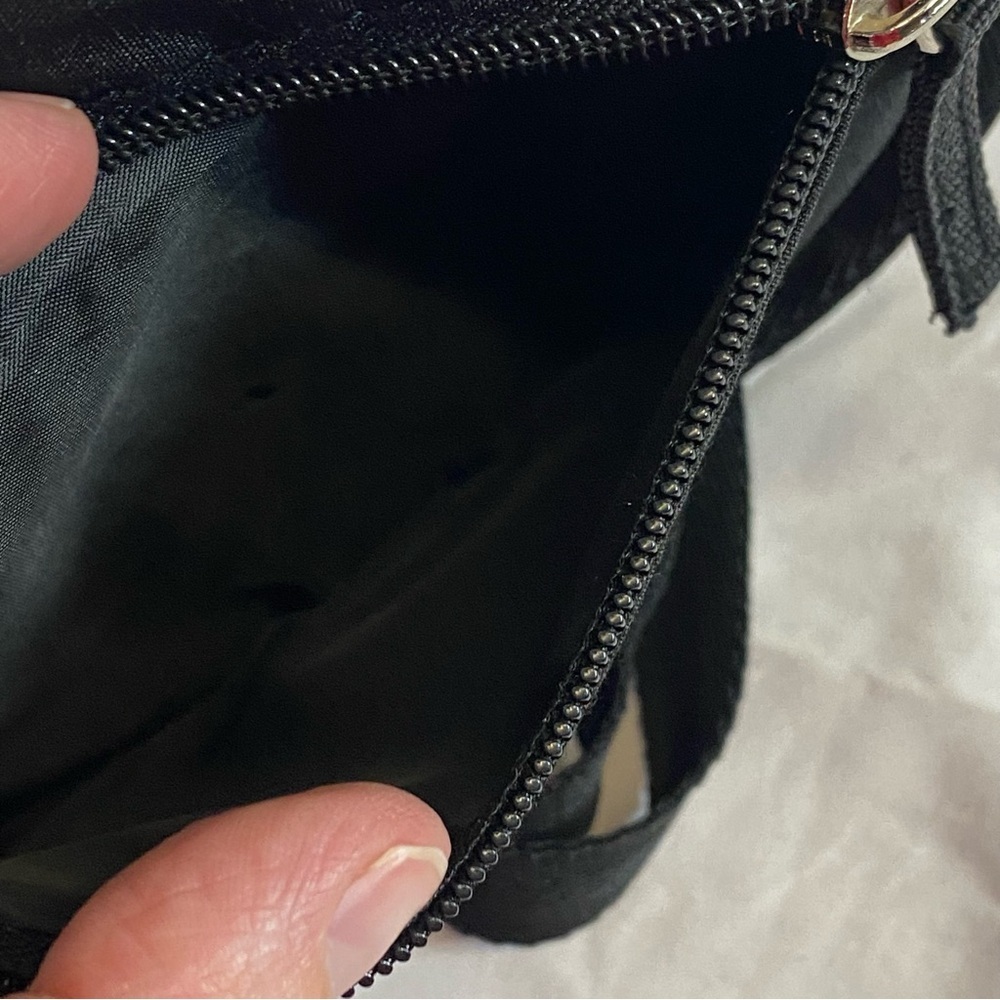 Joe Boxer Black Nylon Crossbody Mini Bag - Picture 8 of 13